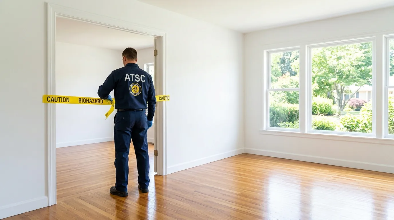 Certified biohazard cleanup crew performing Crime Scene Cleanup in Dublin